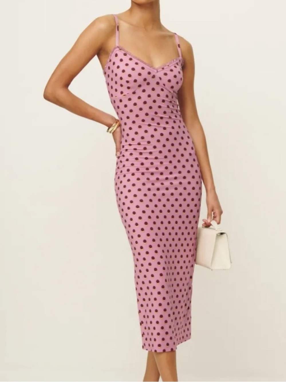 Reformation - Polka dot Slip Dress